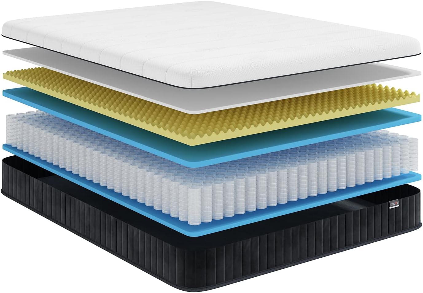 Double Mattress,12 Inch Full Size Hybrid Mattresses, Full Bed Matress in a Box, Pressure Relief & Fiberglass Free, Firm Mattress Double Size