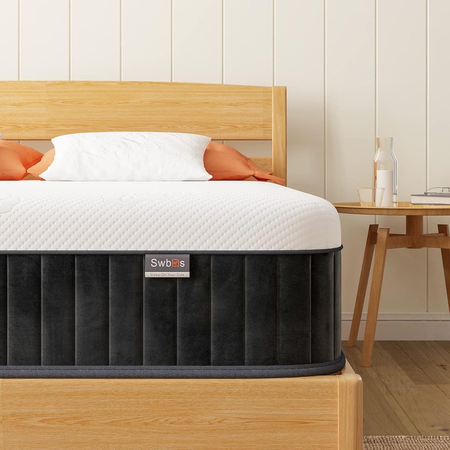 Double Mattress,12 Inch Full Size Hybrid Mattresses, Full Bed Matress in a Box, Pressure Relief & Fiberglass Free, Firm Mattress Double Size