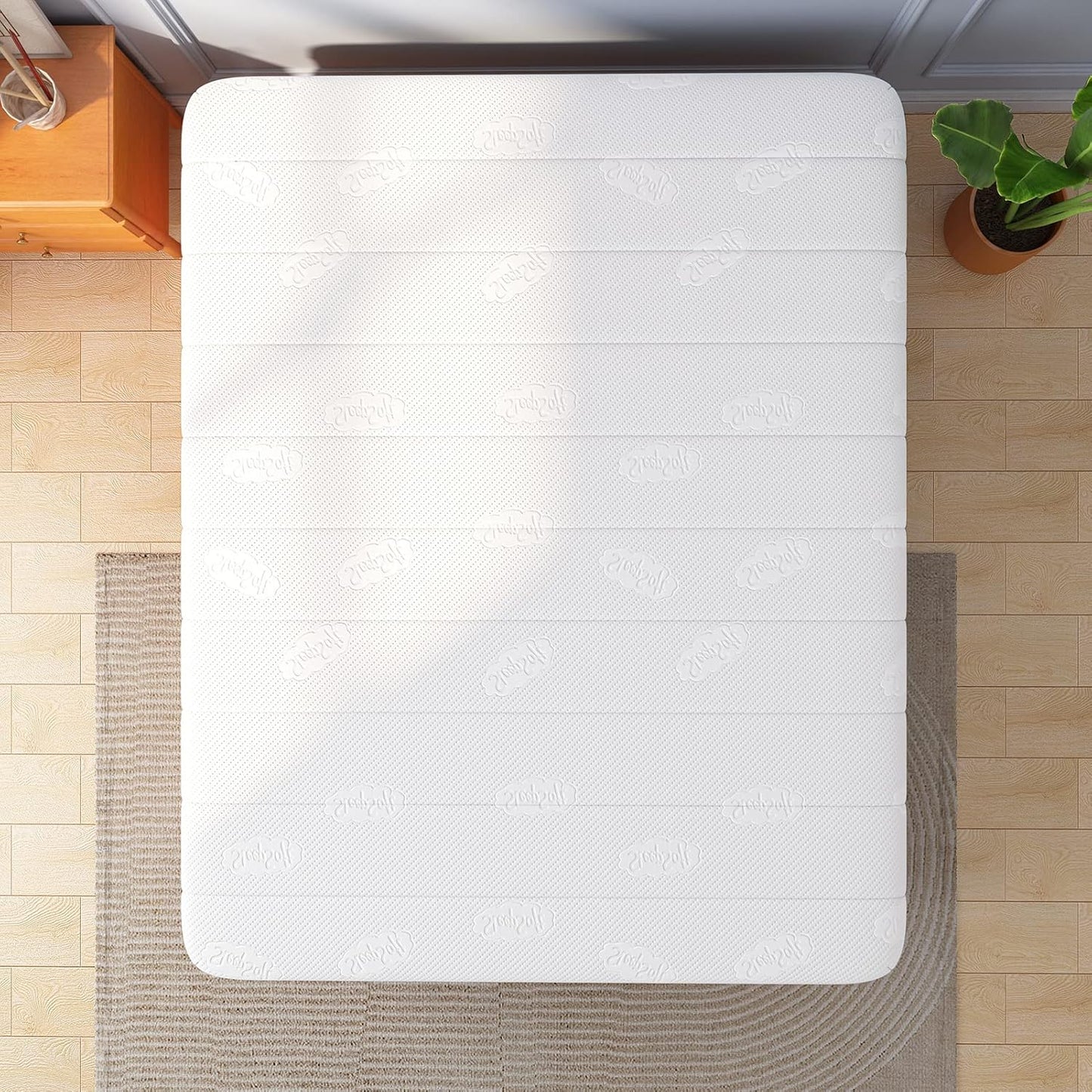 Double Mattress,12 Inch Full Size Hybrid Mattresses, Full Bed Matress in a Box, Pressure Relief & Fiberglass Free, Firm Mattress Double Size