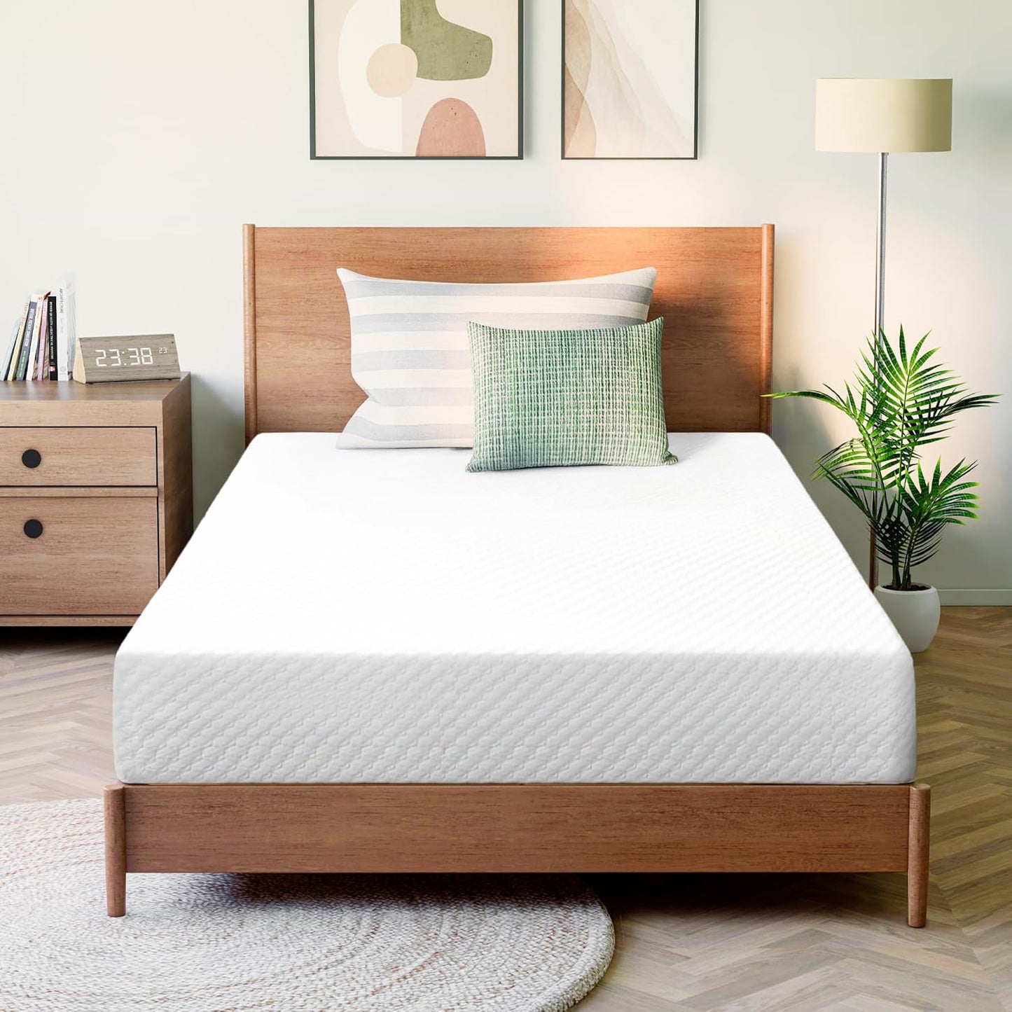 GAESTE 8 Inch Full Cooling Gel Memory Foam Mattress for Cool Sleep Medium Firm CertiPUR-US Certified Foam, Mattress in a Box Pressure Relief Removable Cover No Fiberglass (Full, 8 in)