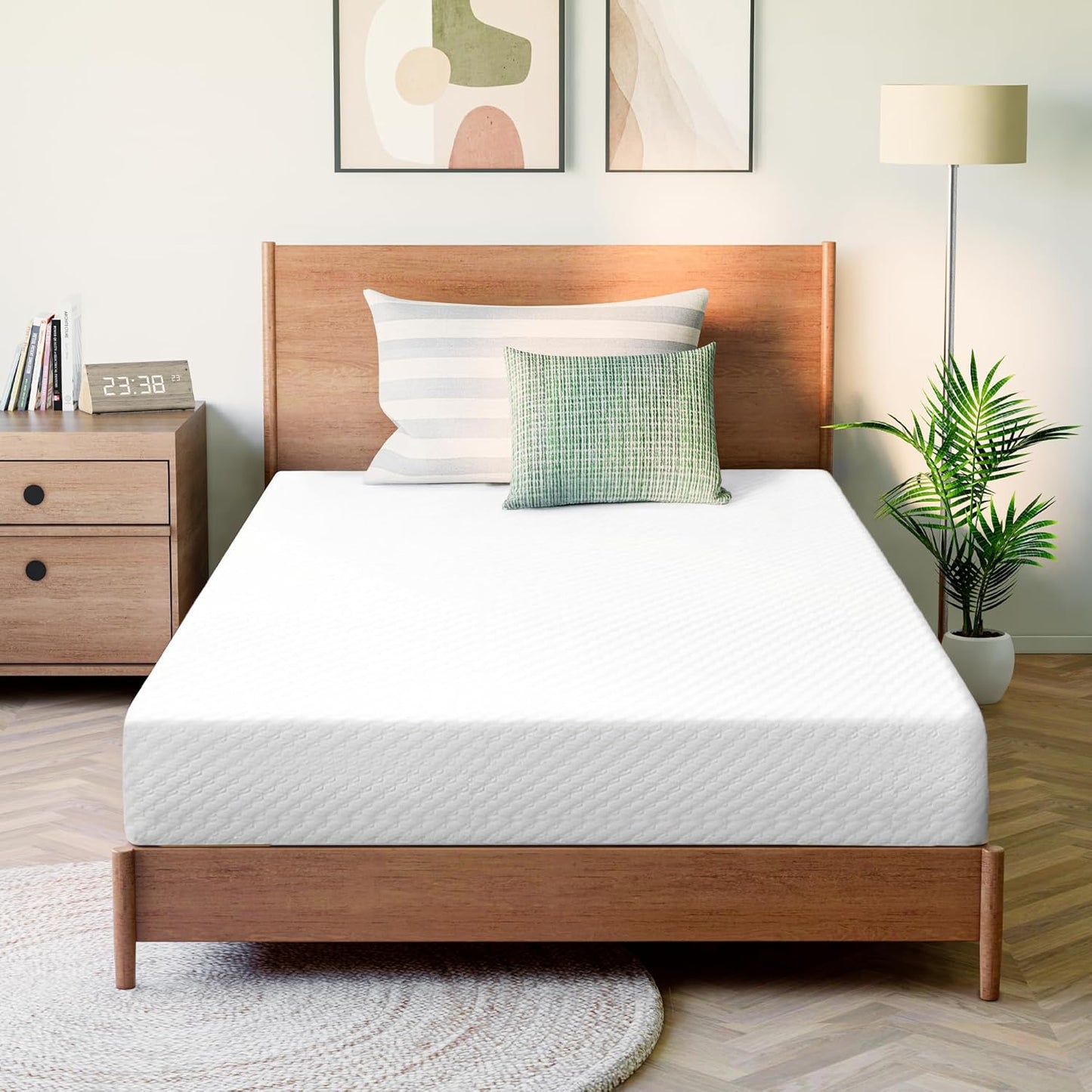 GAESTE 8 Inch Full Cooling Gel Memory Foam Mattress for Cool Sleep Medium Firm CertiPUR-US Certified Foam, Mattress in a Box Pressure Relief Removable Cover No Fiberglass (Full, 8 in)