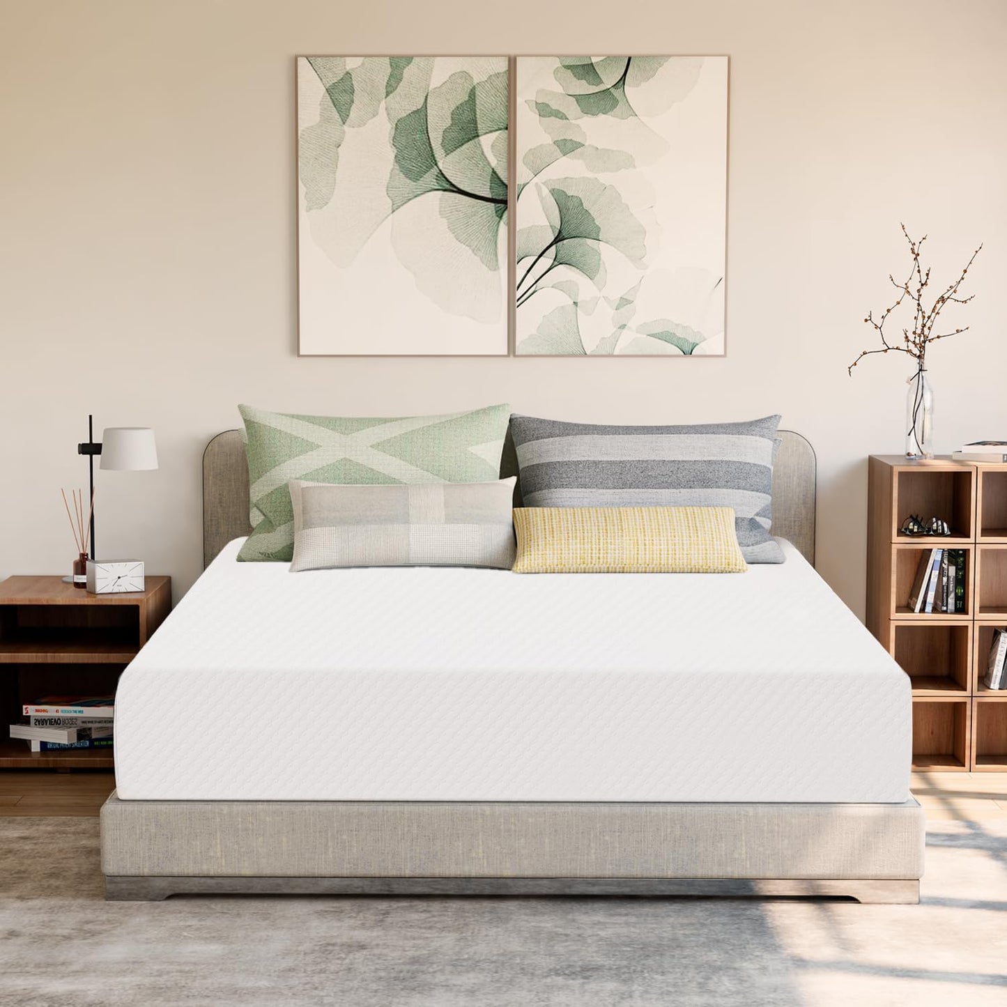 GAESTE 8 Inch Full Cooling Gel Memory Foam Mattress for Cool Sleep Medium Firm CertiPUR-US Certified Foam, Mattress in a Box Pressure Relief Removable Cover No Fiberglass (Full, 8 in)